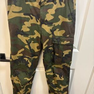 DC Green and Brown Camouflage Cargo Pants